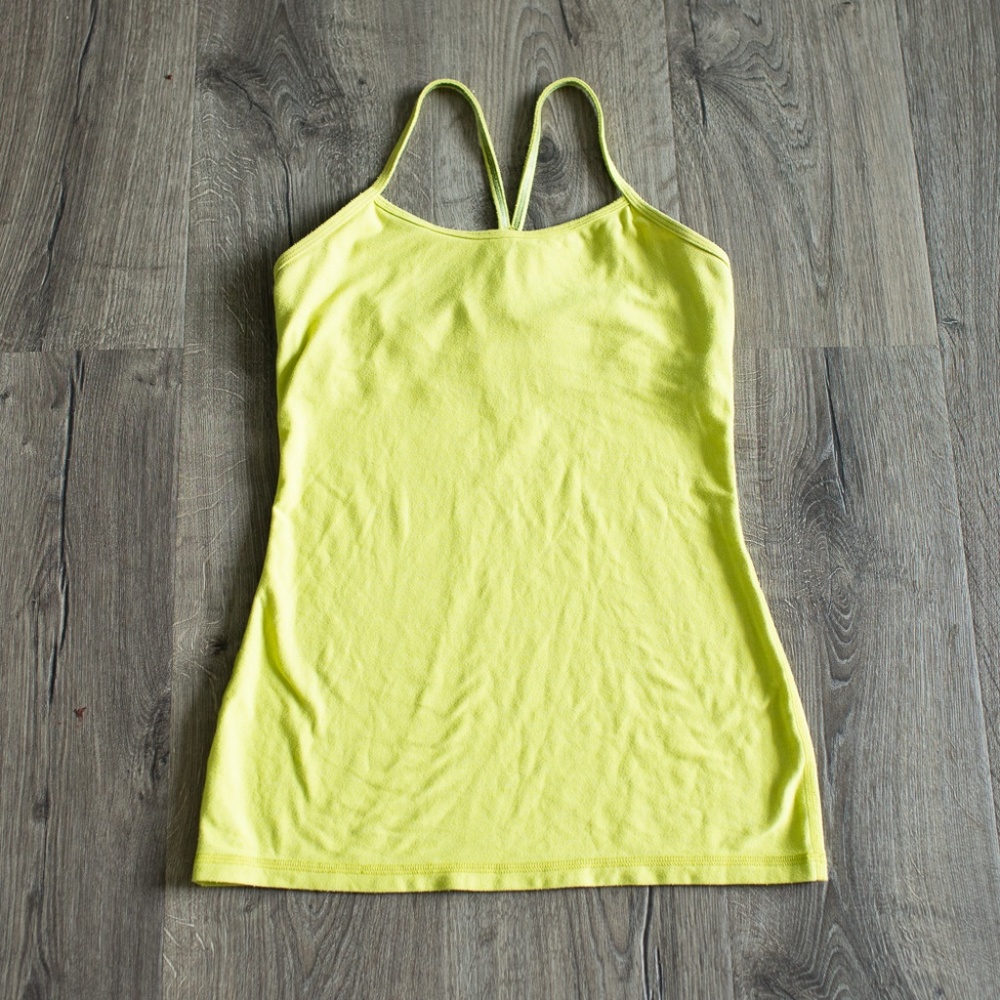 Lululemon Power Y tank Heathered Split Pea 6